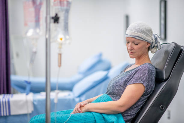 istock Cancer patient in oncology unit 1169640527