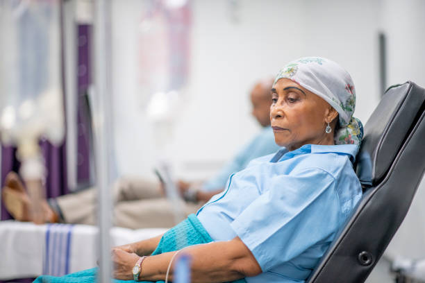 istock Cancer patient in oncology unit 1169640644