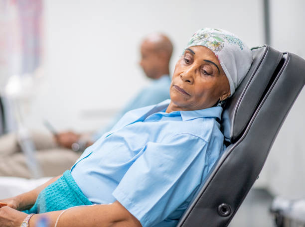 istock Cancer patient in oncology unit 1169640647