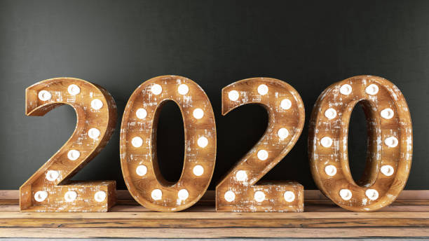 istock 2020 Light Bulb Sign. New Year Concept 1169643083