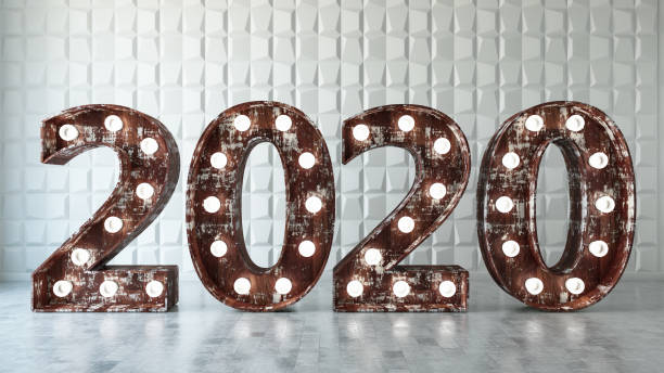 istock 2020 Light Bulb Sign. New Year Concept 1169647122