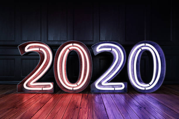 istock 2020 Neon Against Black Wall 1169647929