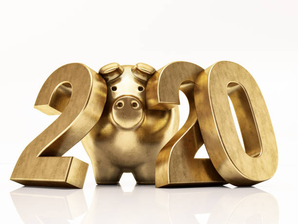 istock Golden Pig 2020 Numbers 1169648059