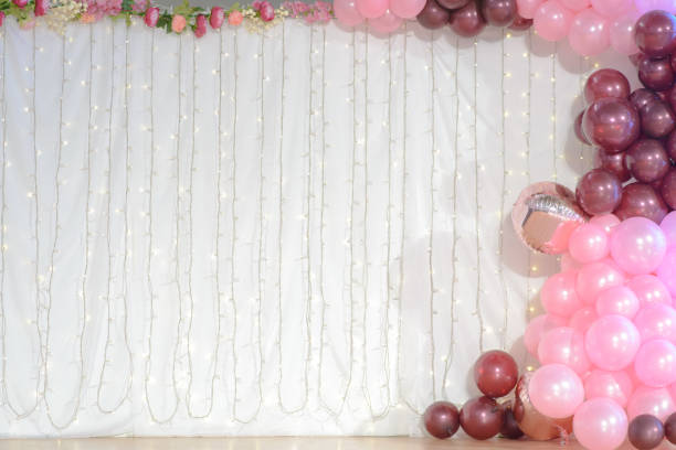 istock wedding decoration with balloons and led lights 1169650725