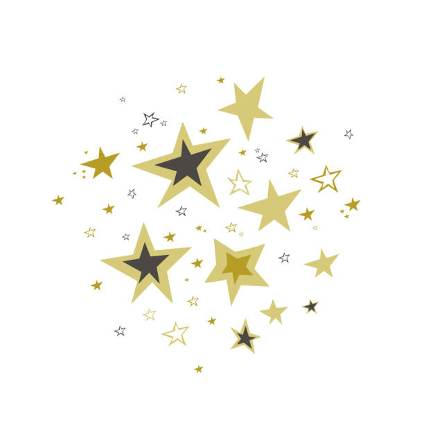 istock Stars in doodle style. Hand drawn star vector. Gold Star on white background. Meteoroid, Comet, Asteroid, Stars 1169654309