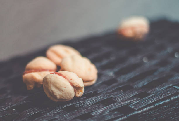 Casadinho cookie. Traditional Brazilian guava paste cookies called goiabinha.  Typical Brazilian junina party sweets