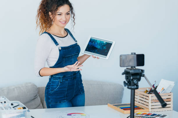 istock artist video blog creative lady application tablet 1169655386