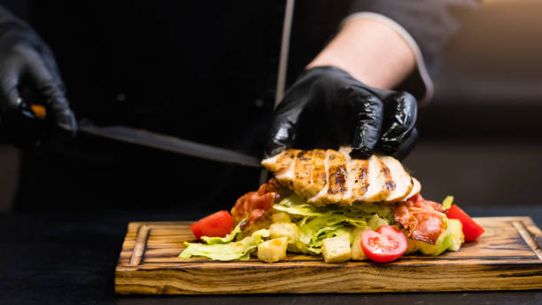 istock traditional italian cuisine caesar salad chicken 1169655406