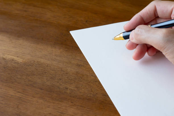 istock Letter letter paper and ballpoint pen 1169665761