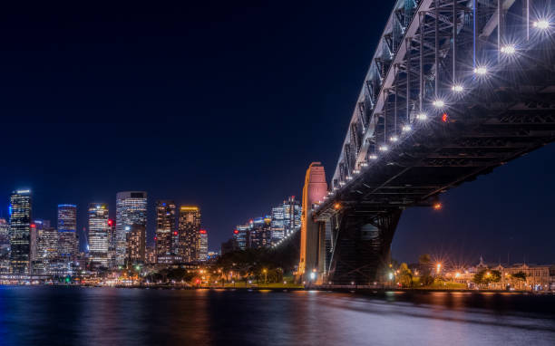 istock Sydney Harbour and Bridge at night 1169667292