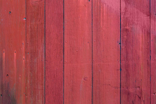 Red barn wood background. stock photo