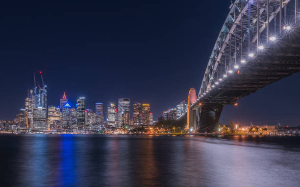 istock Sydney Harbour and Bridge at night 1169667555