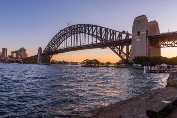 istock Sydney Harbour Bridge - golden hour sunset 1169668293