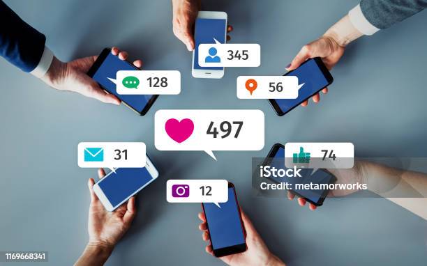 Socialnetworkingservicekonzept Influencer Marketing Stockfoto und mehr Bilder von Soziales Netzwerk