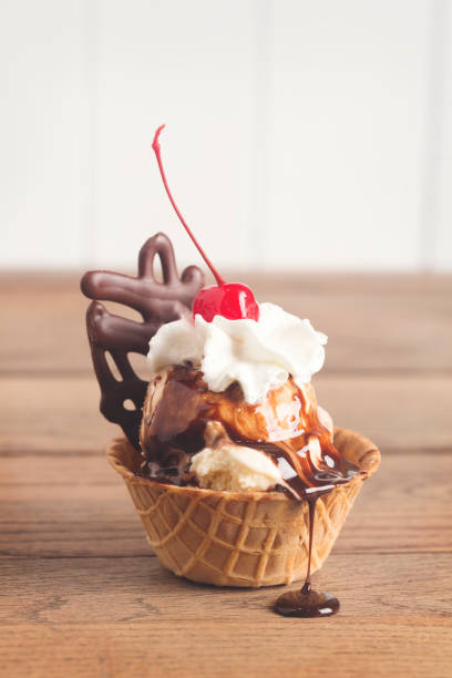istock Ice Cream Sundae in a Waffle Bowl 1169669388