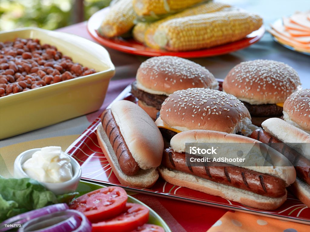 Picnic  Hot Dog Stock Photo