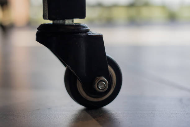 Close up of a Steel wheels