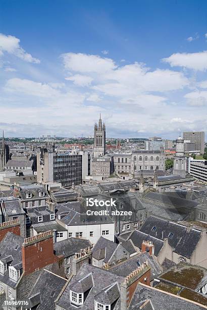 Aberdeen Rooftops Stock Photo - Download Image Now - Aberdeen - Scotland, City, Aerial View