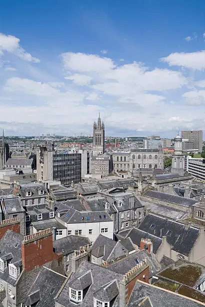 A view over Aberdeen, Scotland