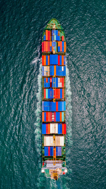 istock Container Ship Vessel Cargo Carrier. import export logistic and export products worldwide 1169693265
