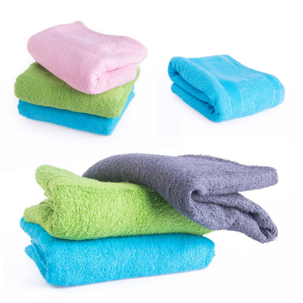 istock towel or bath towel on a background 1169700289