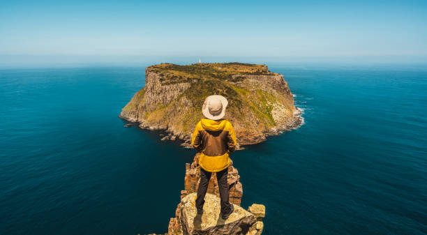Trekking in Tasmania, Australia.