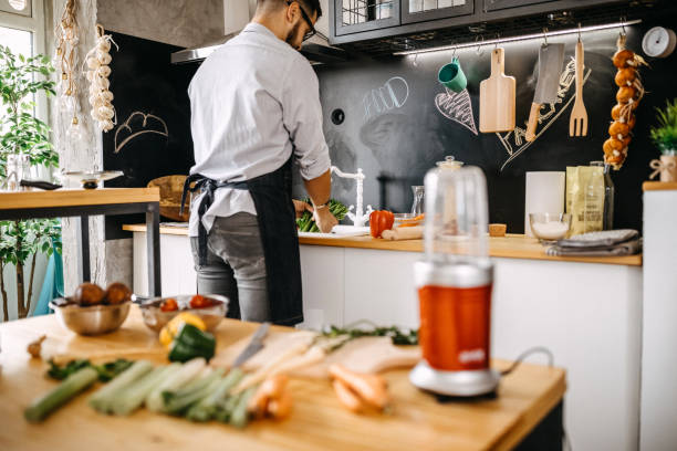 istock Step by step, meal has to be healthy 1169707505