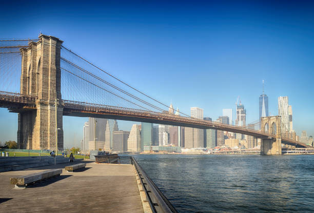 istock Brooklyn Bridge at sunny day. 1169711278