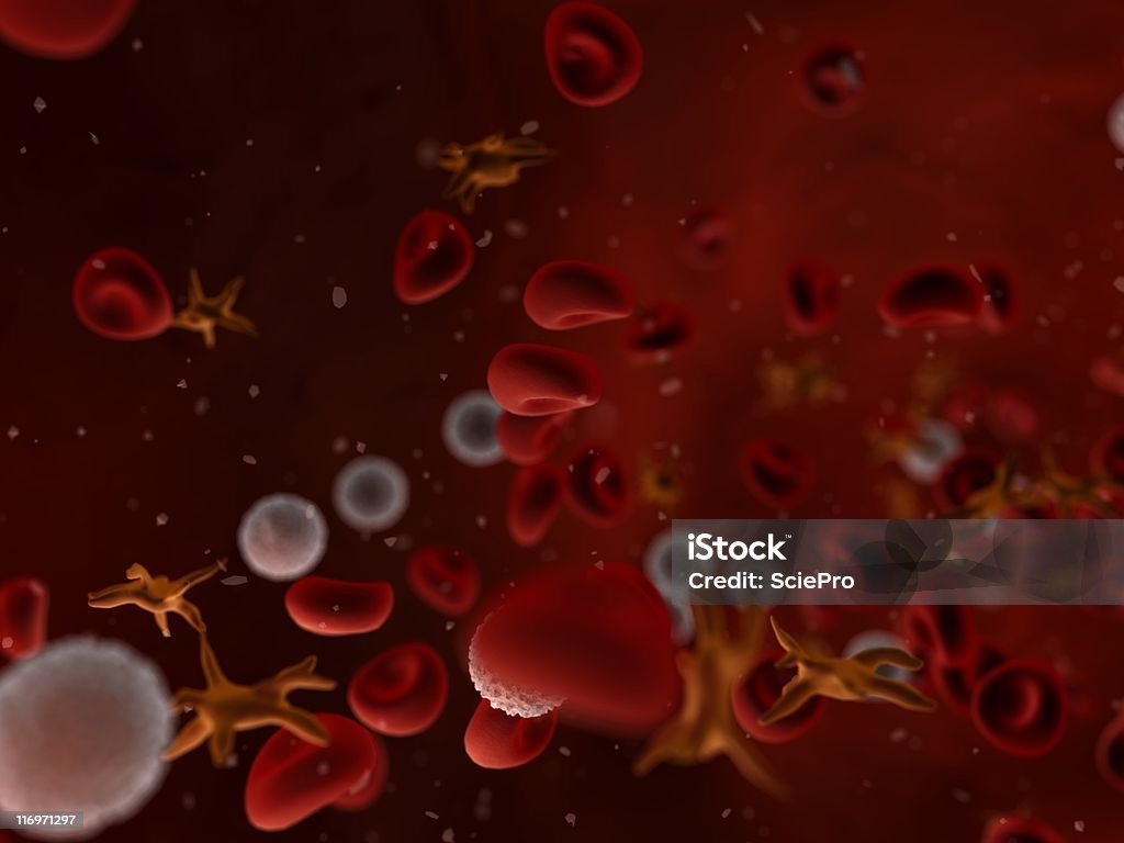 Flusso del sangue - Foto stock royalty-free di Piastrina