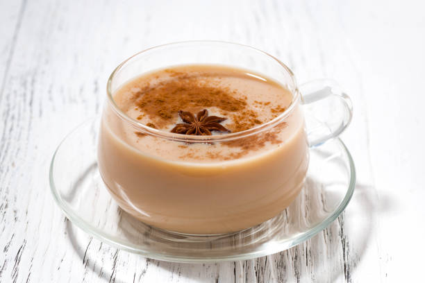istock cup of masala tea on white background 1169721995