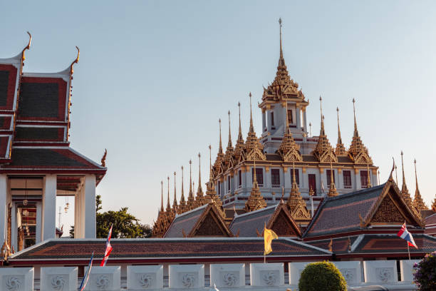 istock Loha Prasat, the golden and iron monastery in Wat Ratchanatdaram, Bangkok, Thailand 1169726228
