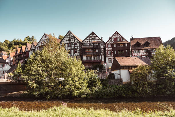 독일의 검은 숲속의 마을 - triberg 뉴스 사진 이미지