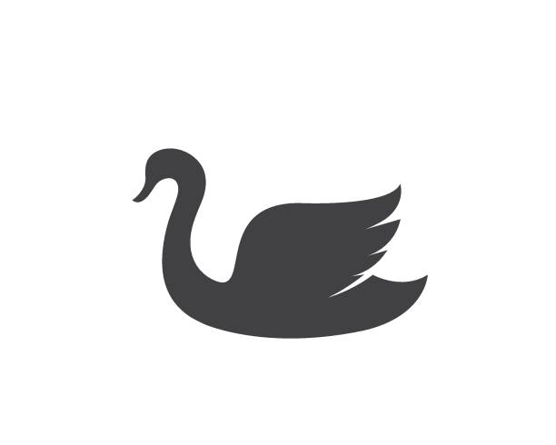天鵝徽標範本向量插圖 - flamengo 幅插畫檔、美工圖案、卡通及圖標