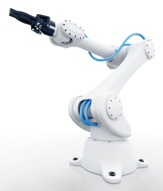 Industrial Robotic Arm stock photo
