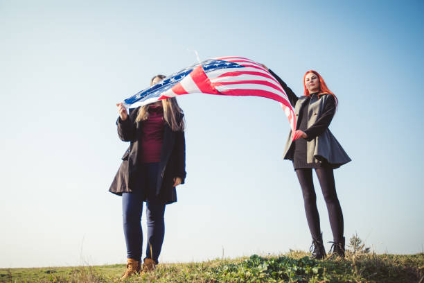 istock Spreading USA flag 1169758387