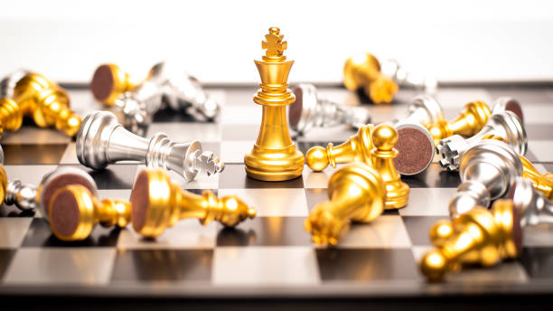 istock winner of business concept, chessboard game 1169758687