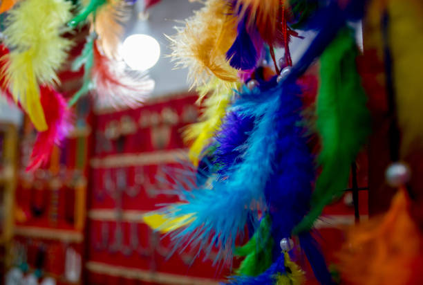 istock Bunch of colorful Artificial Feather in India 1169771237