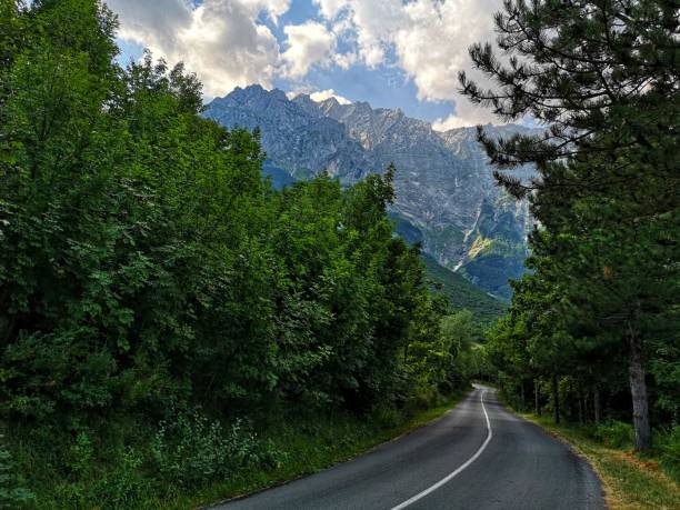 istock mountain range in Abruzzo along the road 1169774124