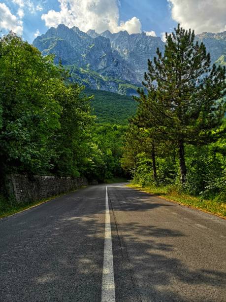 istock mountain range in Abruzzo along the road 1169774135