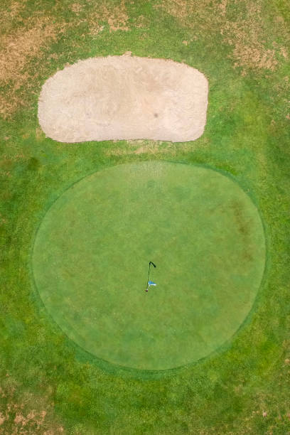 istock Golf course aerial view of the green 1169776839