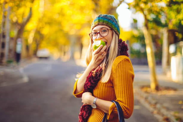 istock Green apple - autumn mood 1169777713