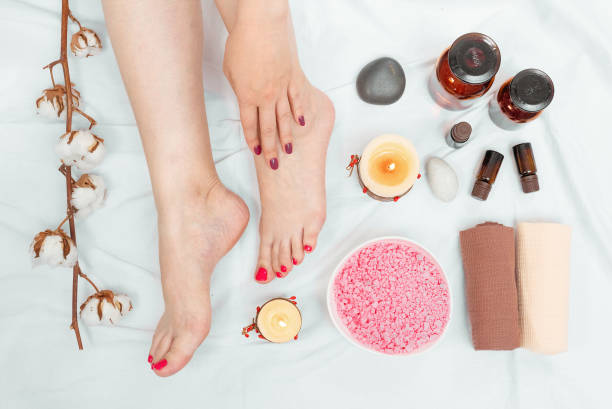 istock Spa, foot and hand care concept. 1169780969