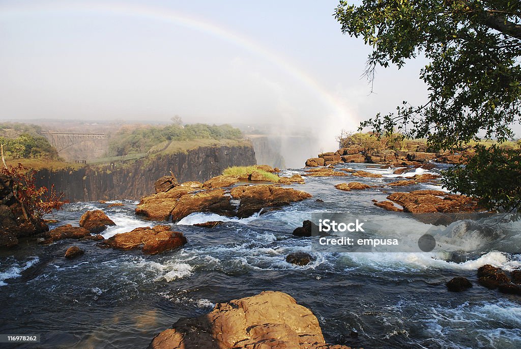 Victoria Falls - Zbiór zdjęć royalty-free (Rzeka Zambezi)