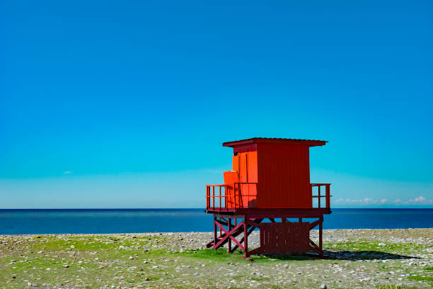 istock Red Lifeguard Kiosk, Georgia 1169787497