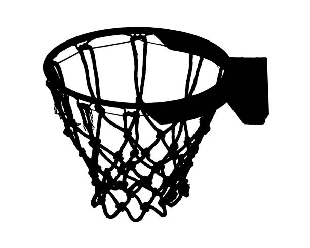 istock Graphic Silhouette Basketball Basket Isolated 1169789377