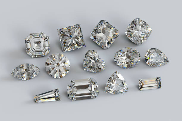 istock Popular diamond shapes on white background 1169789706