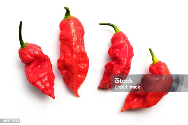 Ghost Peppers Stock Photo - Download Image Now - Ghost Pepper, Pepper - Vegetable, Heat - Temperature