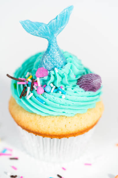 istock Gourmet mermaid cupcakes topped 1169793365