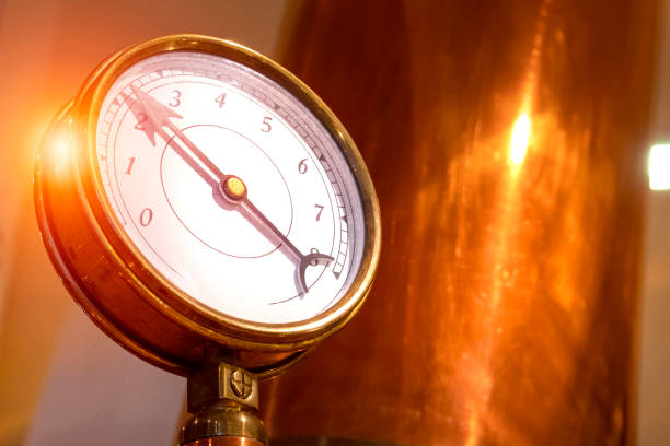 istock Brewery gauge with copper background 1169794125