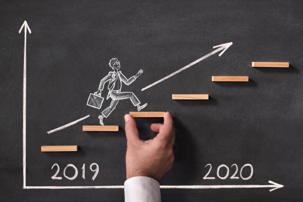 istock Business Progress And Challenge Concept For New Year 2020 1169794349